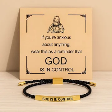 Браслет God is in control (C01807) - фото 8 Браслет God is in control (C01807) - фото 8