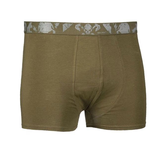Трусы-боксерки мужские Mil-Tec Skull XL 2 шт. Olive