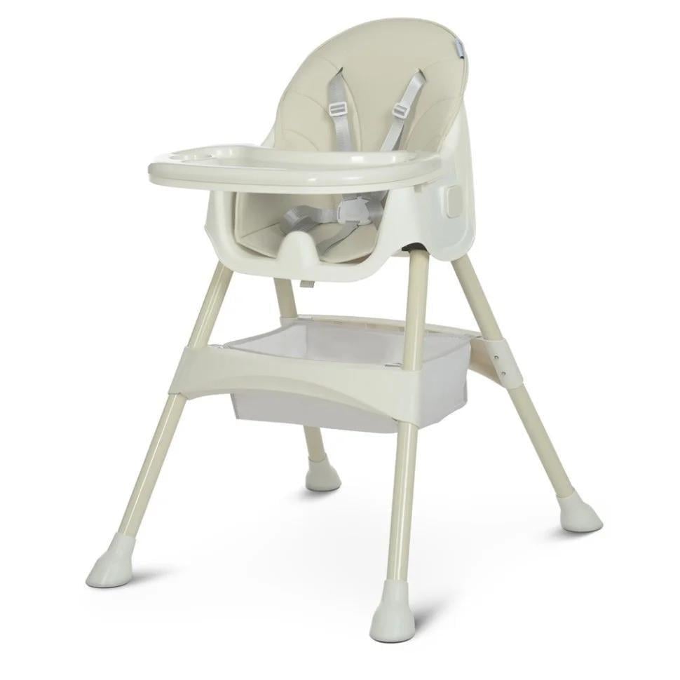 Стульчик для кормления Bambi Ice Gray Бежевый складной