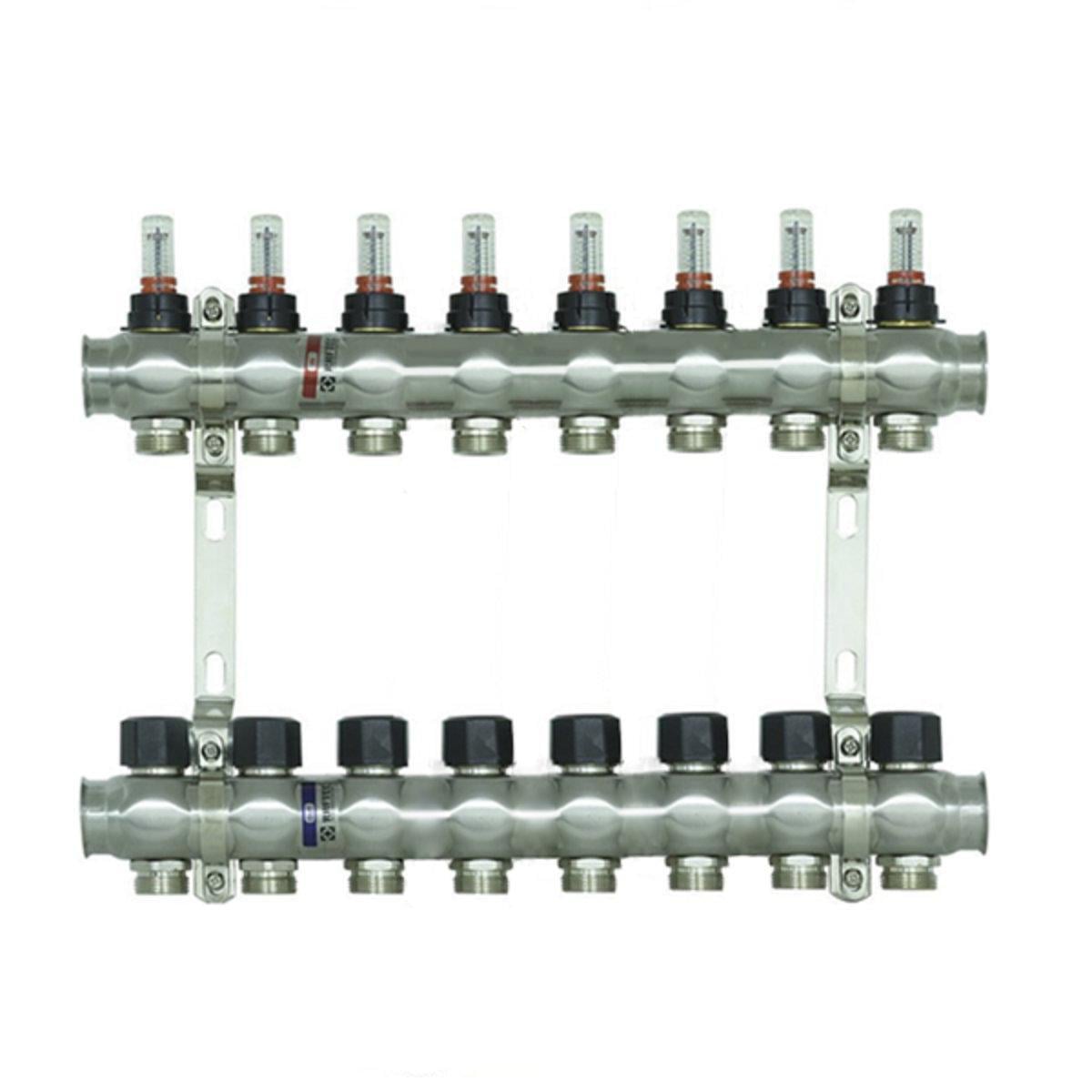 Коллектор Raftec с расходомерами 1"х8 (SW-55869)