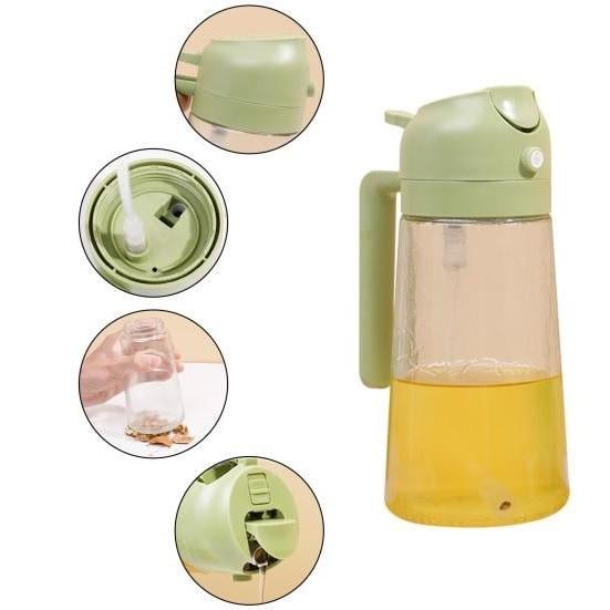 Бутылка с распылителем для масла 2в1 Зеленый (23705408) - фото 2