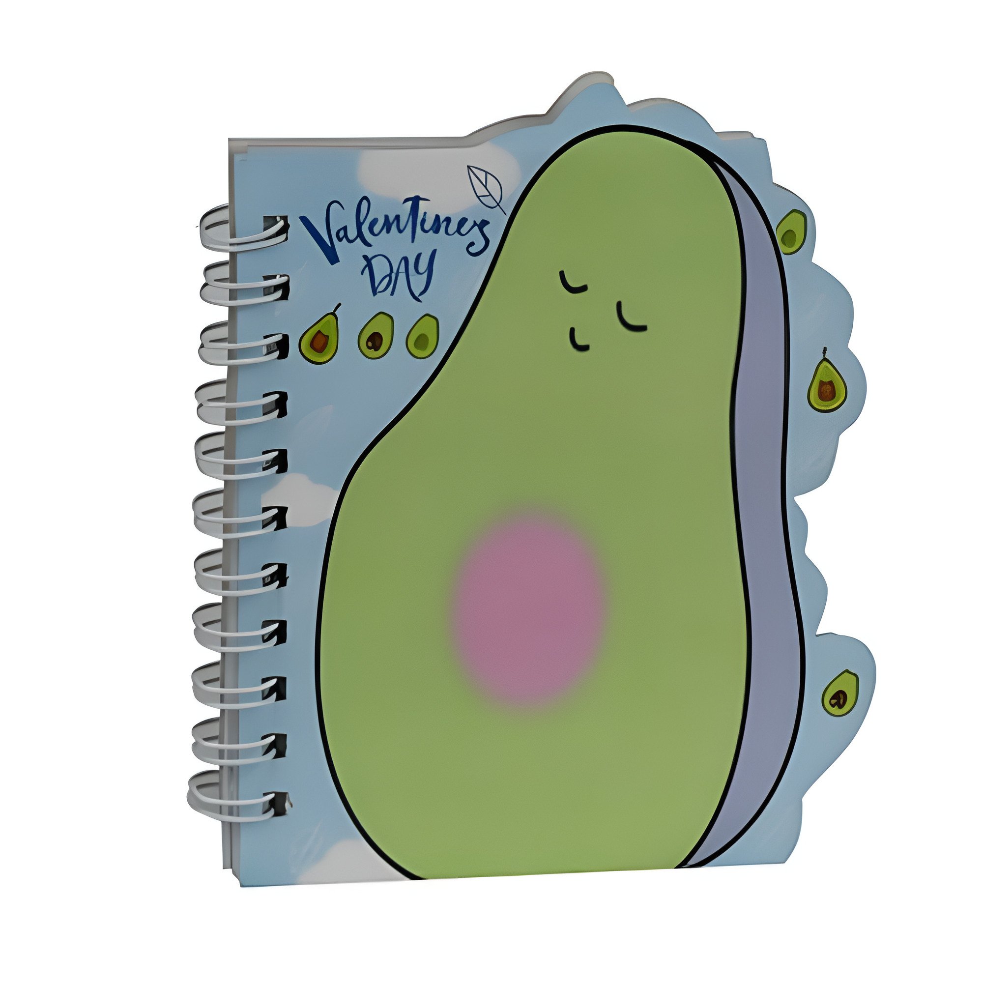 Блокнот на спирали Stenson Avocado WW01783ST 9х11 см 45 листов в линию Голубой с салатовым (25307711)