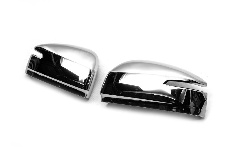 Хром накладки на зеркала 1234 Upgrade для Toyota Land Cruiser 300 abs-пластик Хром