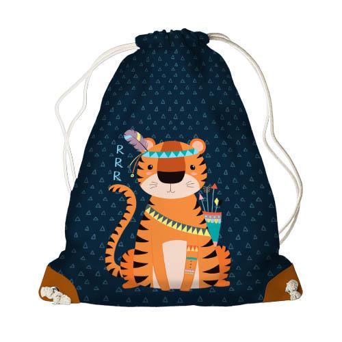 Рюкзак-мешок Presentville MINI Тигр индеец (DRM 17M050 BR) Рюкзак-мешок Presentville MINI Тигр индеец (DRM 17M050 BR)
