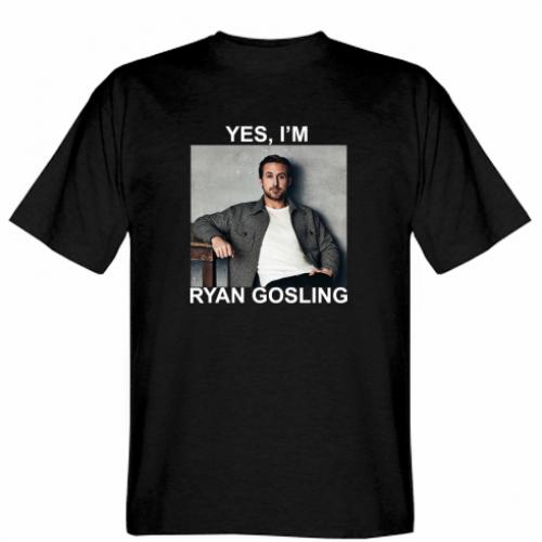 Футболка мужская Gildan Yes, i'm Ryan Gosling L Черный (19276133-2-195419-L)