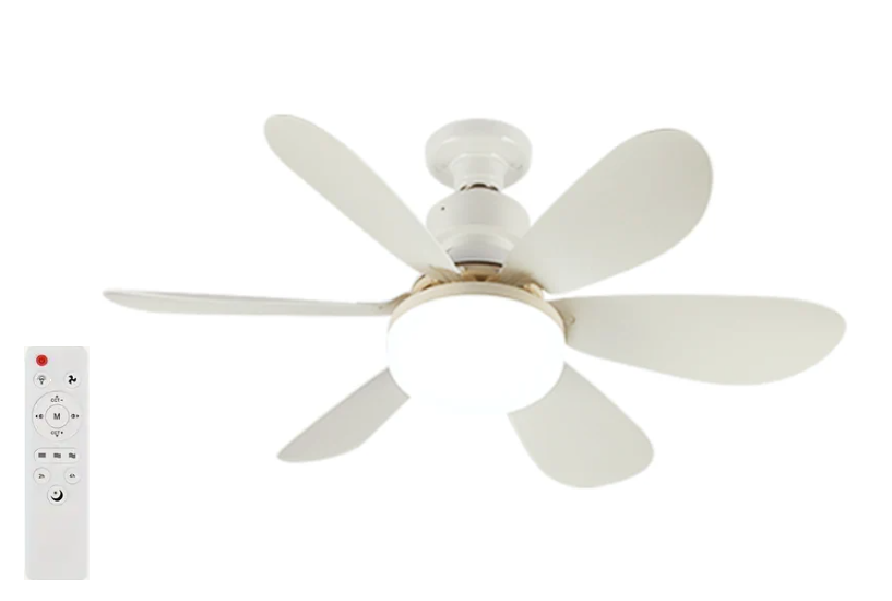 Вентилятор потолочный с подсветкой и пультом ДК 52 см Белый (28170861)