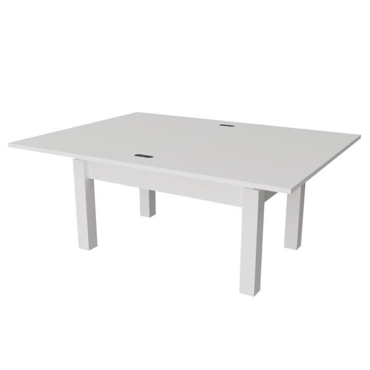 Журнальний стіл-трансформер Neman Баттерфлай дерево/ДСП Білий - фото 3