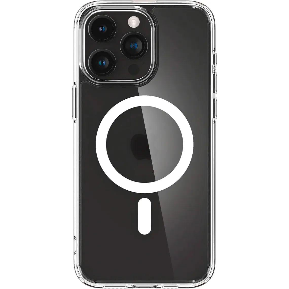 Чохол накладка для телефону Spigen Ultra Hybrid MagFit для Apple iPhone 15 Pro Прозорий матовий (ACS06719)