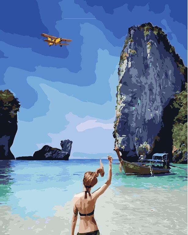 Картина за номерами Brushme Острів Пхі-Пхі (GX24896) Картина за номерами Brushme Острів Пхі-Пхі (GX24896)