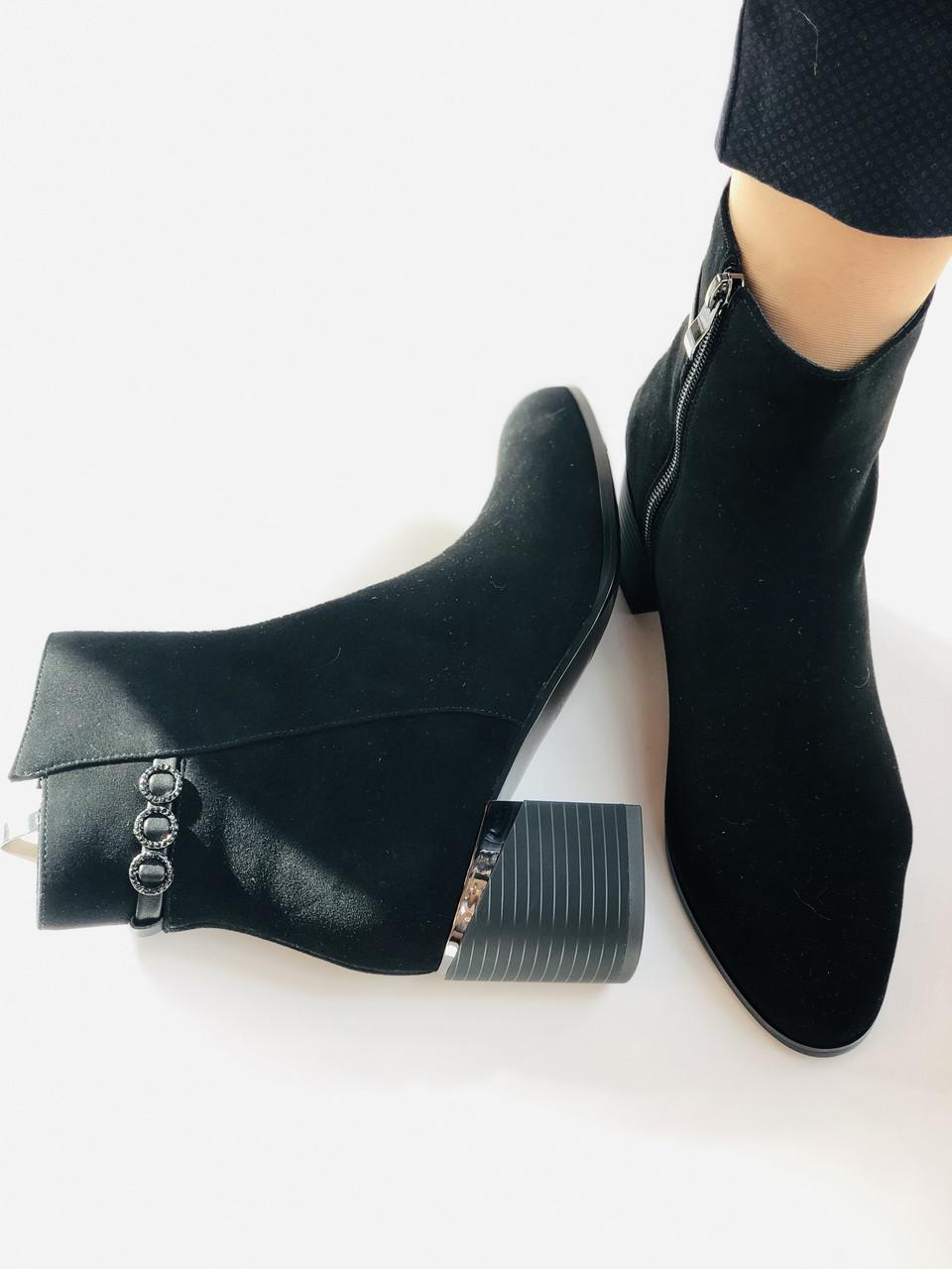 Ботильоны женские осенние Erisses р. 40 25.5 см Черный (2253) - фото 7 Ботильоны женские осенние Erisses р. 40 25.5 см Черный (2253) - фото 7