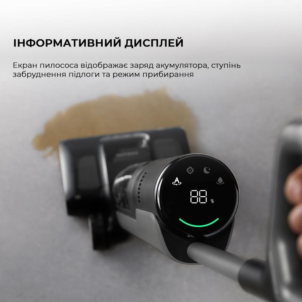Пилосос акумуляторний миючий Dreame H12 Pro Flex Reach HHR44A Black - фото 10 Пилосос акумуляторний миючий Dreame H12 Pro Flex Reach HHR44A Black - фото 10
