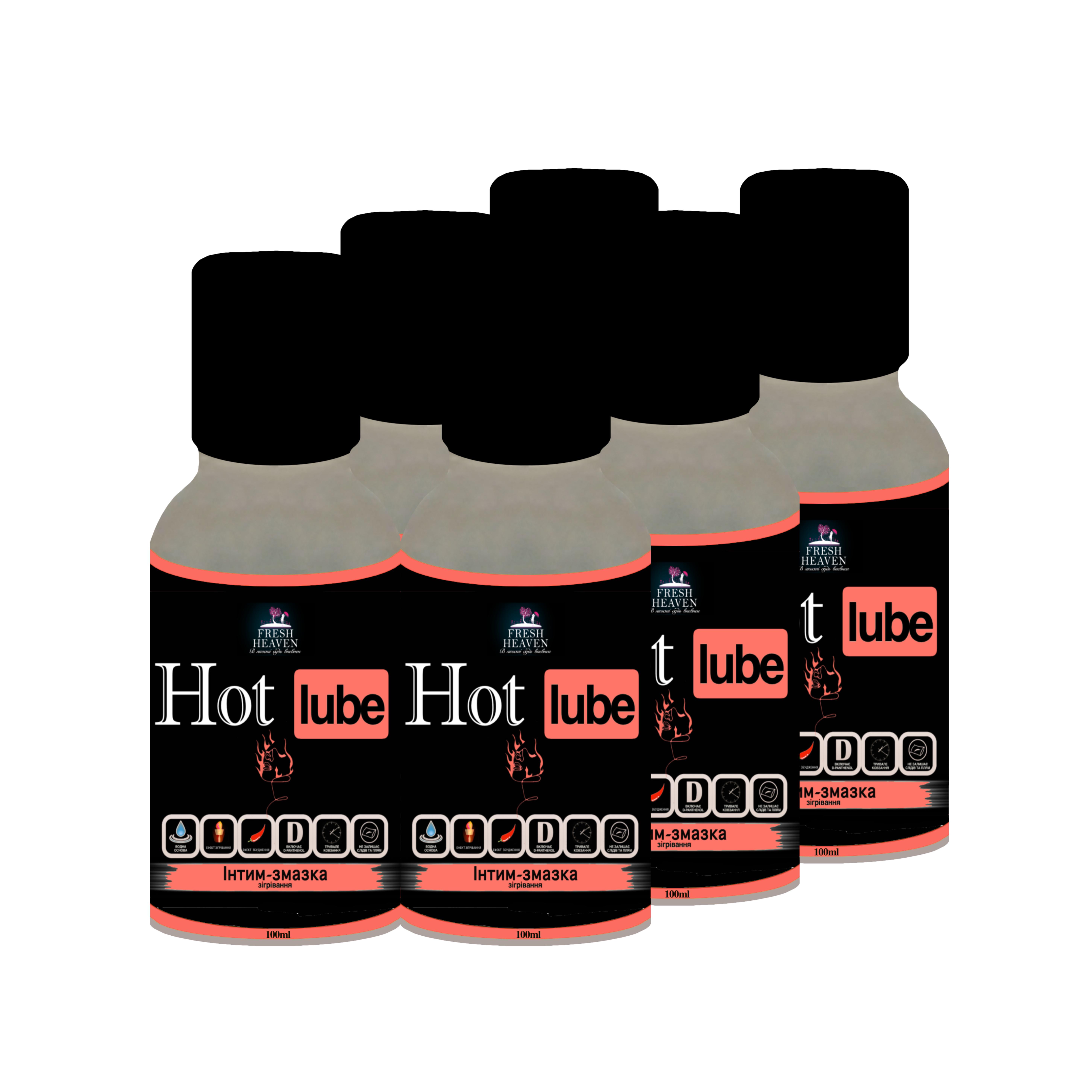 Інтим-змазка зігріваюча Fresh Heaven Hot Lube Travel 100 мл 6 шт. (31800021)