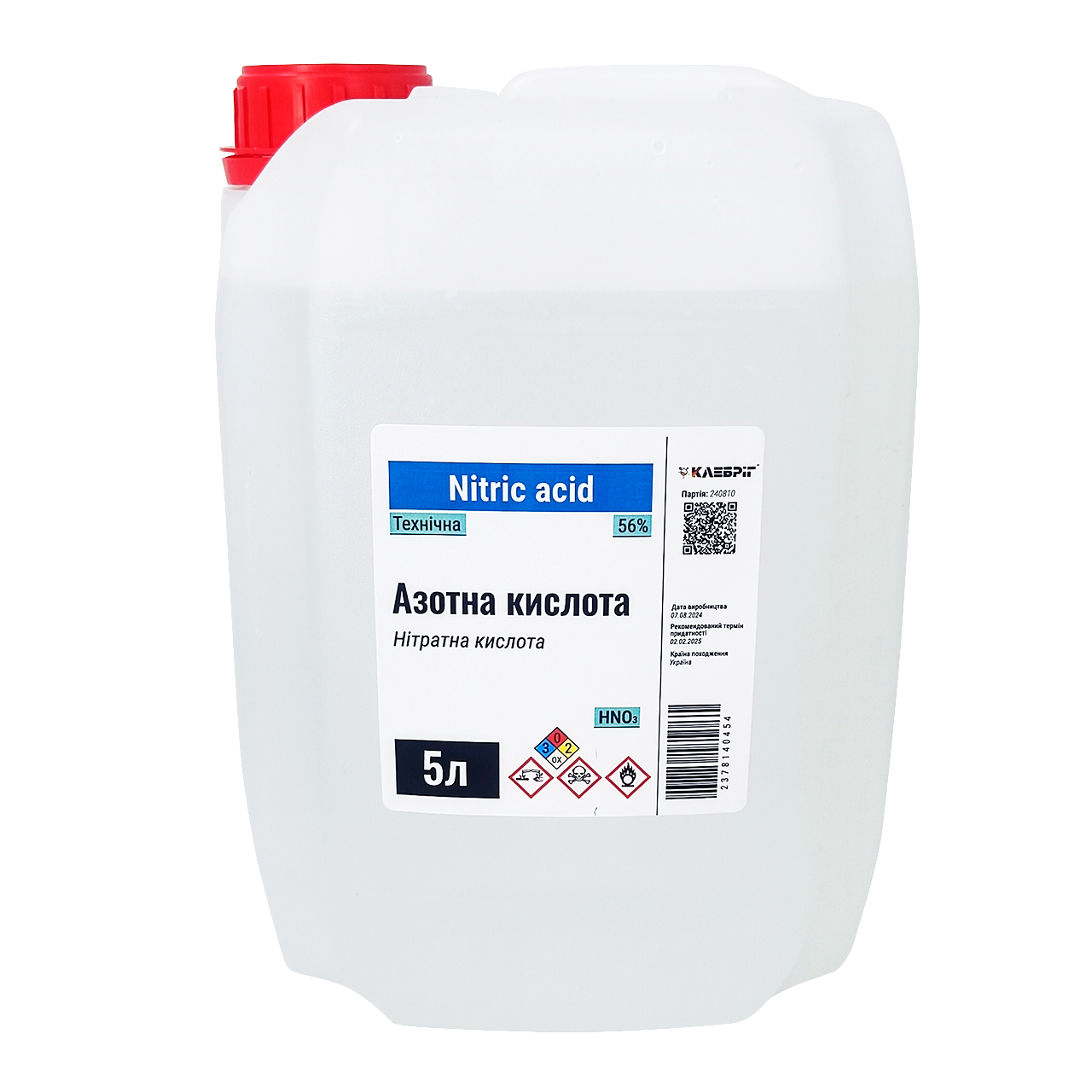 Азотна кислота 56% Ч 5 л (2378140454)