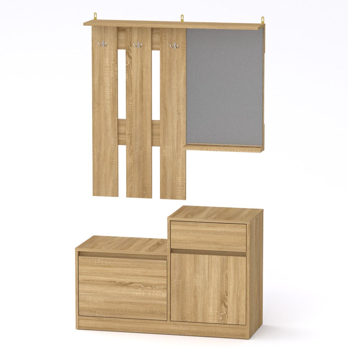 Прихожая МеблиКо Влада 100х38х168 см Дуб сонома (k-1722-3) Прихожая МеблиКо Влада 100х38х168 см Дуб сонома (k-1722-3)