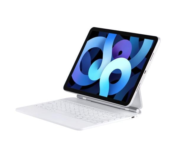 Чехол с Bluetooth-клавиатурой Magic Keyboard для iPad Pro 11 2024 и RGB подсветкой Белый