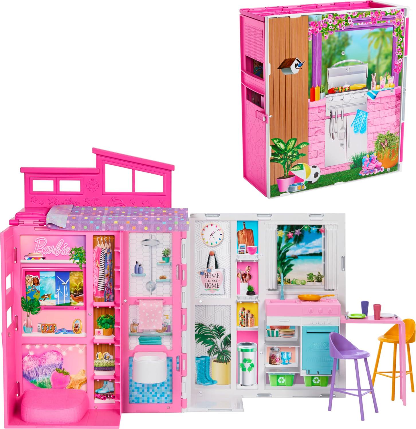 Дом для кукол Barbie Getaway Doll House with Barbie Doll с аксессуарами (0194735178308)