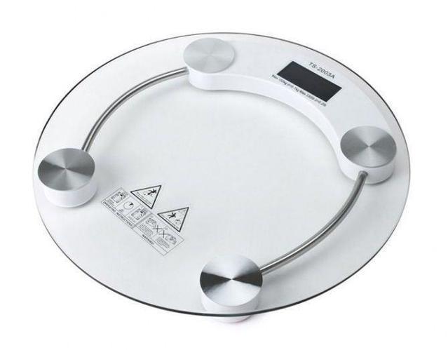 Весы напольные MATARIX ACS MX-451A круглые стеклянная платформа