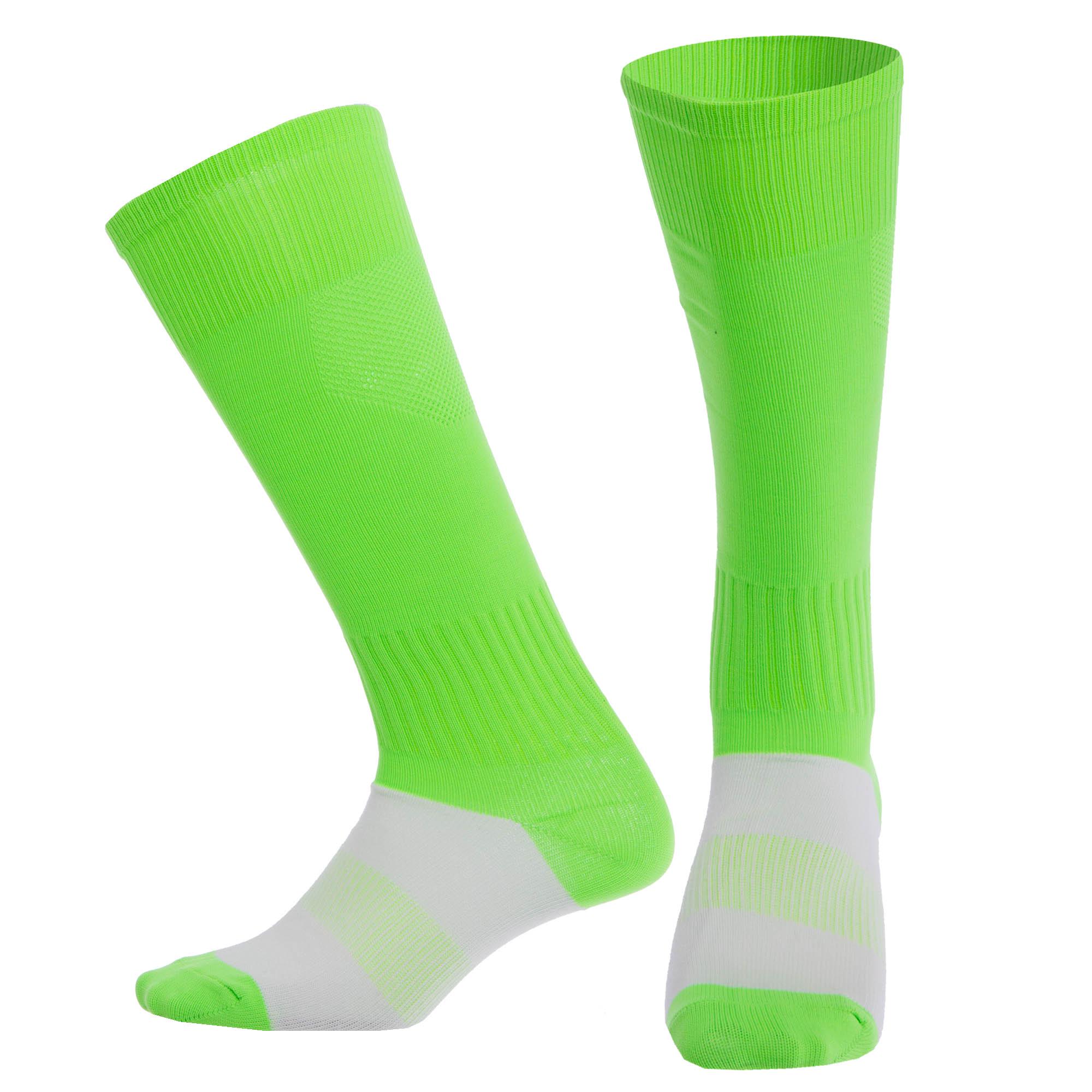 Гетры футбольные юниорские Zelart KS-08M р. 32-39 Салатовый (DR011103)