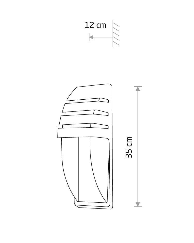 Уличный светильник Nowodvorski 3393 Mistral E27 23W IP44 Серый (28688541) - фото 4