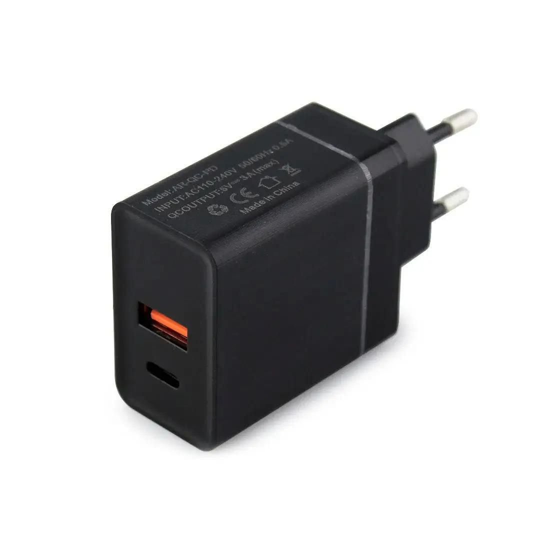 Зарядное устройство для 220V USB/TYPE C quick charge 3.0 Черный (1008360-Black) Зарядное устройство для 220V USB/TYPE C quick charge 3.0 Черный (1008360-Black)