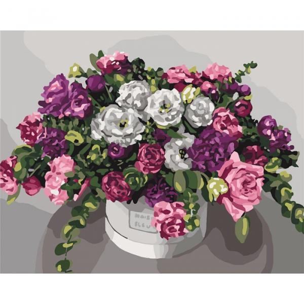 Набор для росписи по номерам Идейка роскошный букет 40х50 см (КНО3074-mt)