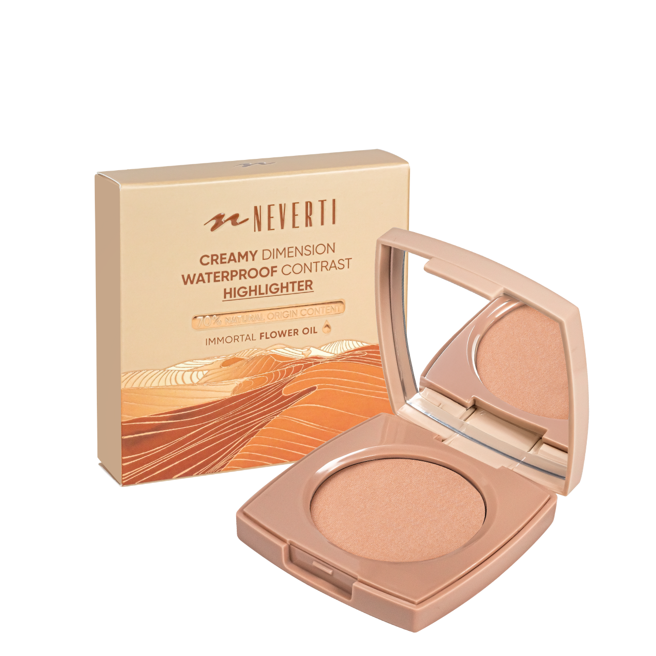 Хайлайтер водостійкий для обличчя Creamy Dimension Waterproof Contrast Highliter Neverti 002 (NP205)