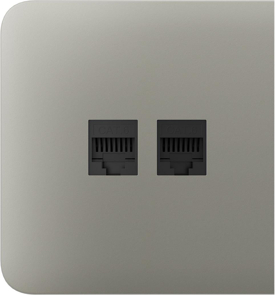 Панель боковая для встроенной интернет-розетки Ajax SideCover LAN Olive (17502)