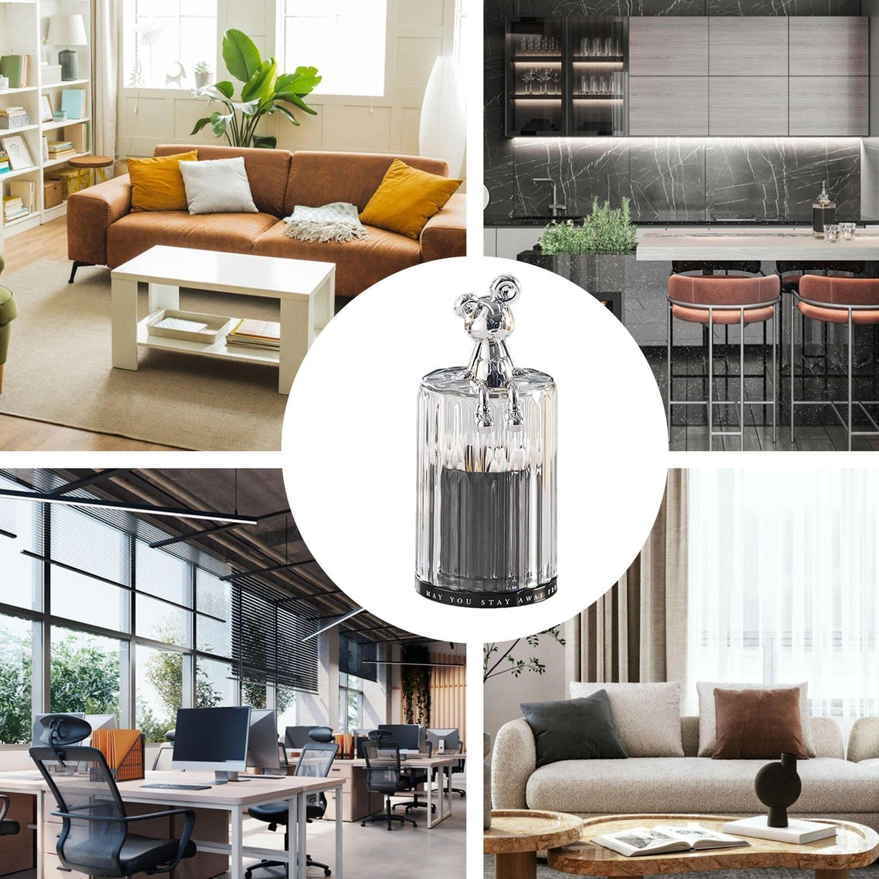 Органайзер для ватних паличок та зубочисток 14,8х6,5 см - фото 4