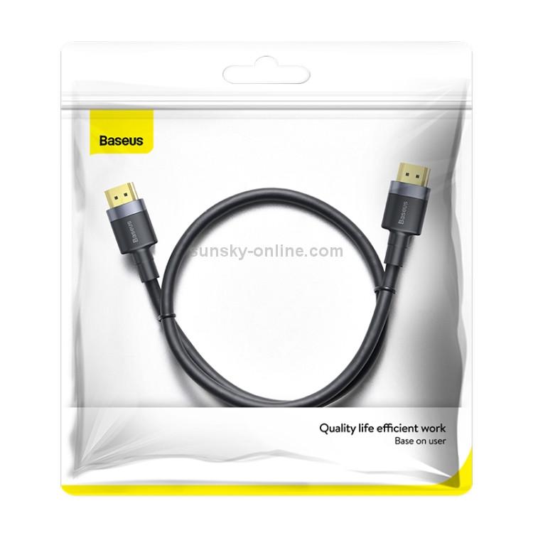 Кабель-перехідник Baseus Cafule HDMI-HDMI 4К Male Adapter Cable 1 м Чорний (CADKLF-E01) - фото 2