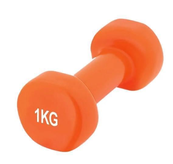 Гантель вінілова PowerPlay Achilles 4125 1 кг 1 шт. Помаранчевий (PP_4125_1kg)