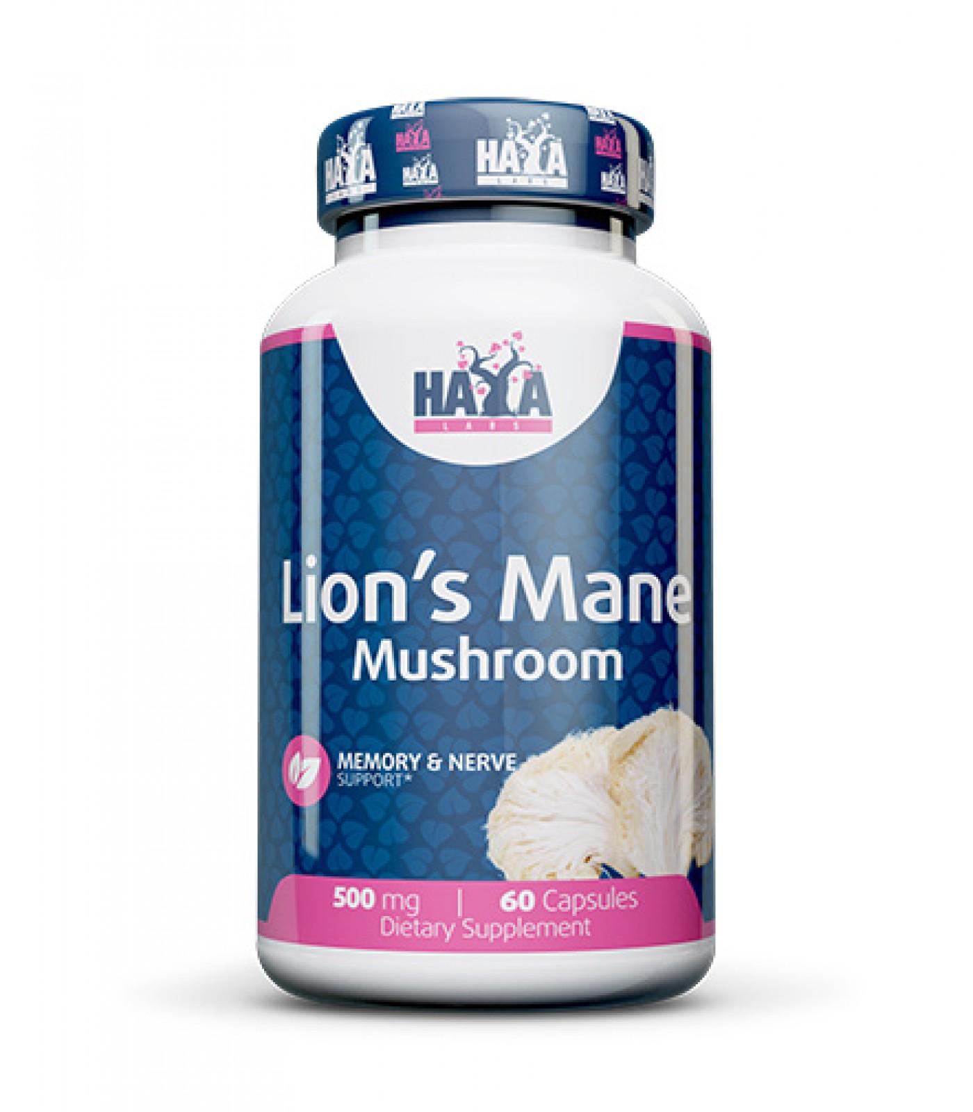 Грива львиная Haya Labs Lion's Mane Mushroom 500 mg 60 capsules