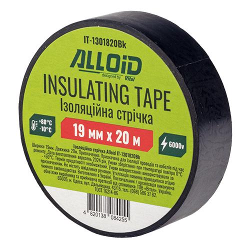 Изоляционная лента Alloid 19 мм 20 м 130 мкм Черный (00000062731)