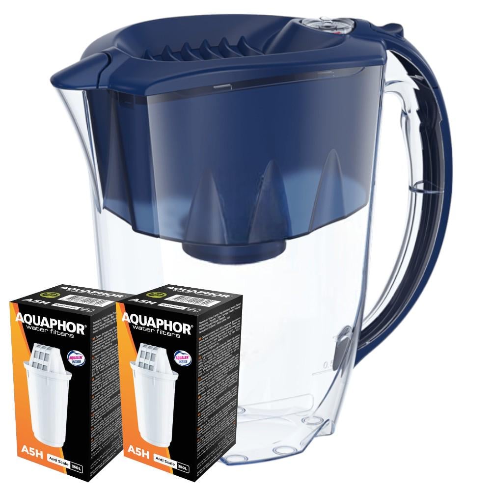 Фильтр-кувшин Аквафор Престиж с двумя модулями А5Н Синий