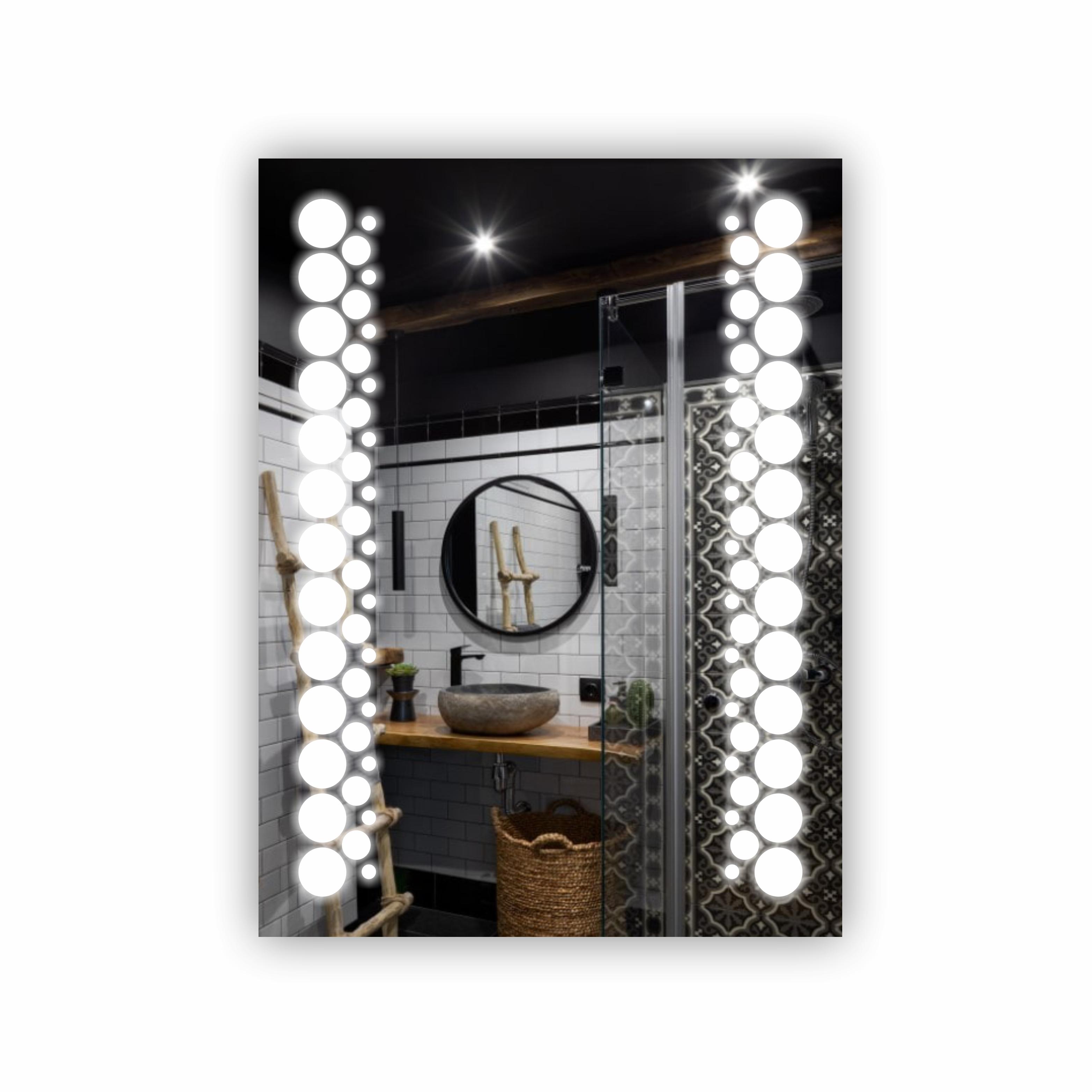 Зеркало с LED подсветкой 600х800 мм (R-014) Зеркало с LED подсветкой 600х800 мм (R-014)