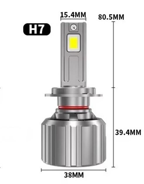 Лампи автомобільні Lightpower LED F9 15000Lm 90 Вт з цоколем H7/H11/HB3 2 шт. - фото 2