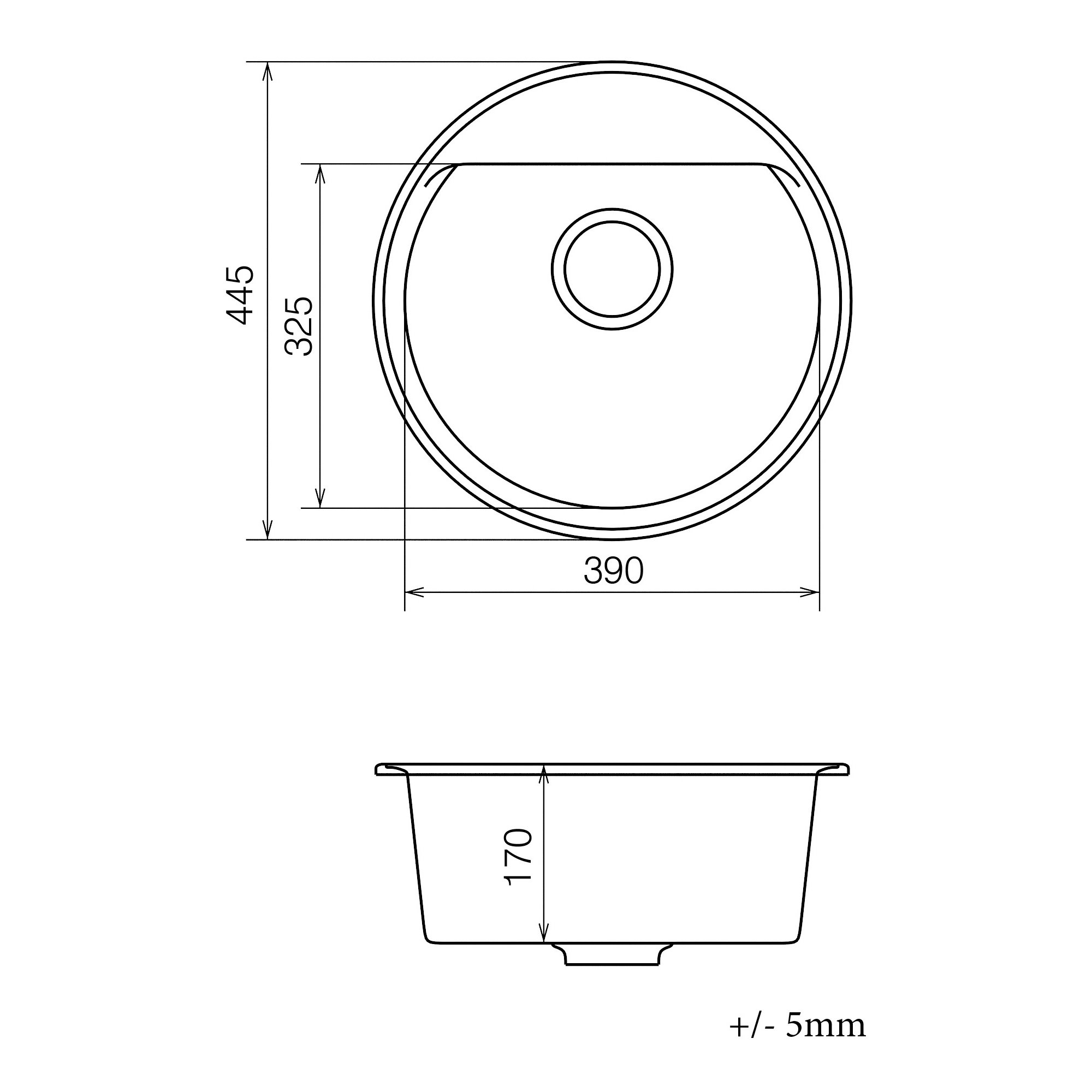 Мийка для кухні Vankor Easy Emr 01.45 Safari з сифоном Vankor (351570) - фото 4