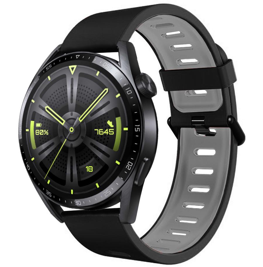 Ремешок Traf для Huawei Watch GT3 46 мм Black Grey (26141-53)