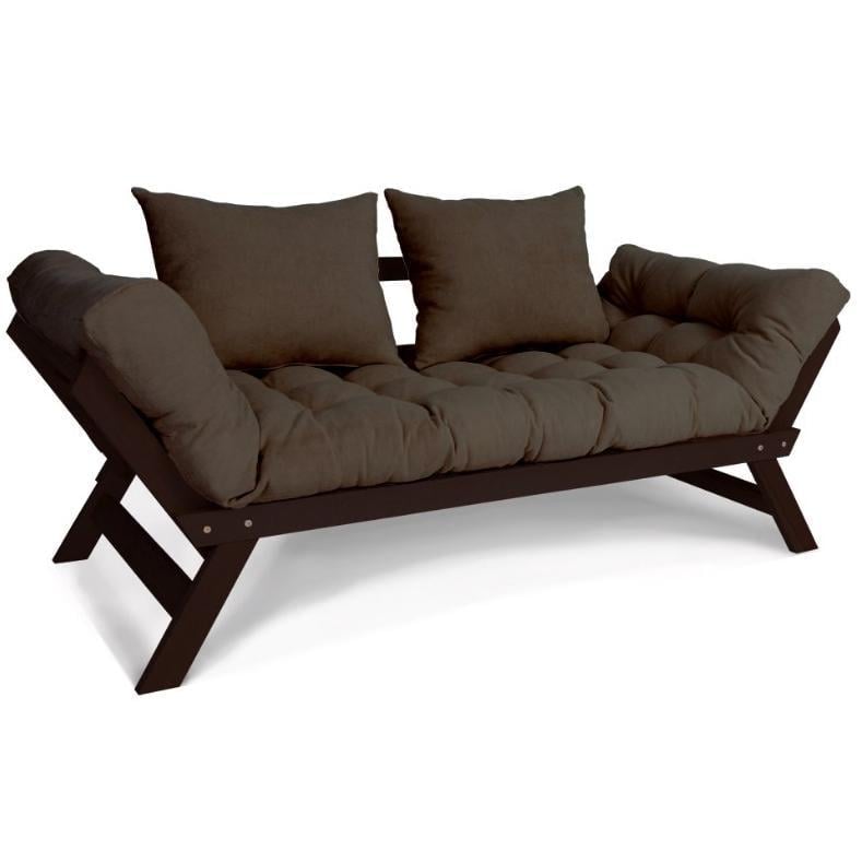Диван-футон розкладний Woodman Allegro з масиву дерева Шоколадний/Коричневий