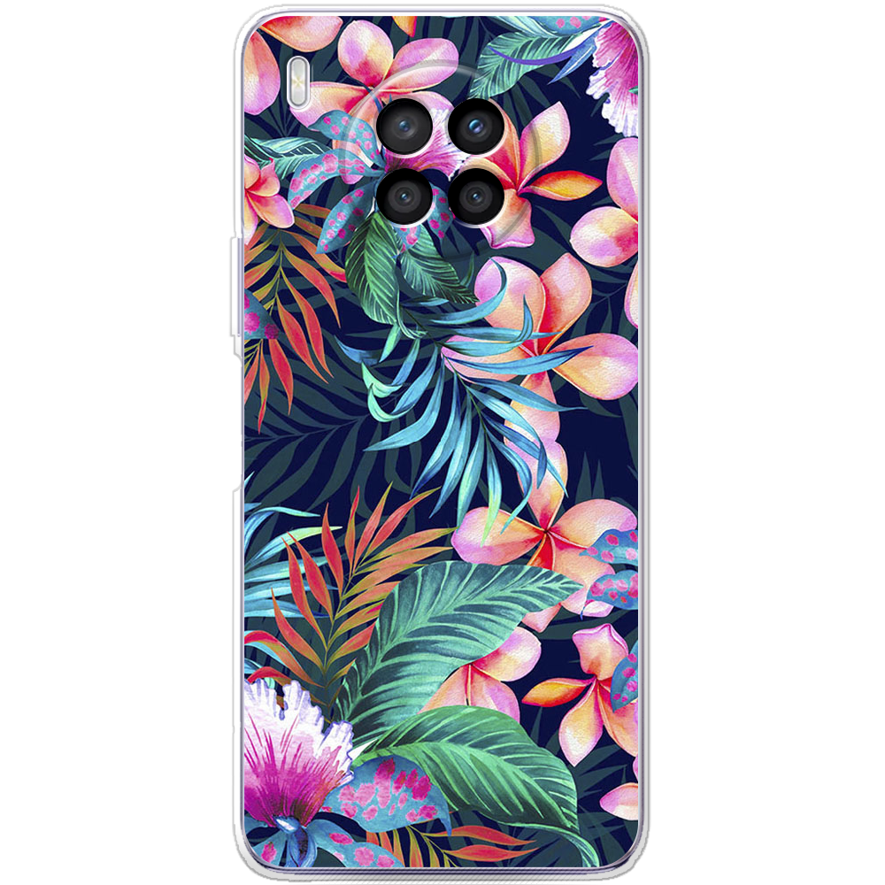 Чехол BoxFace Huawei Nova 8i flowers in the tropics Прозрачный силикон (43692-up1971-43692)