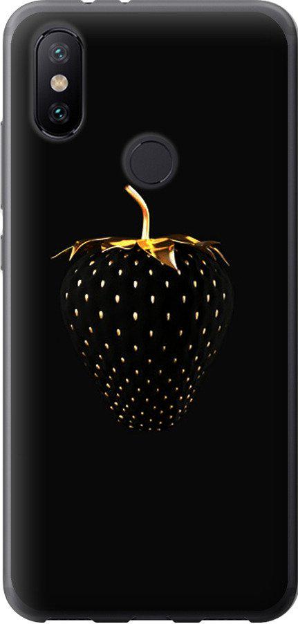 Чехол на Xiaomi Mi A2 Черная клубника (3585t-1481-42517)