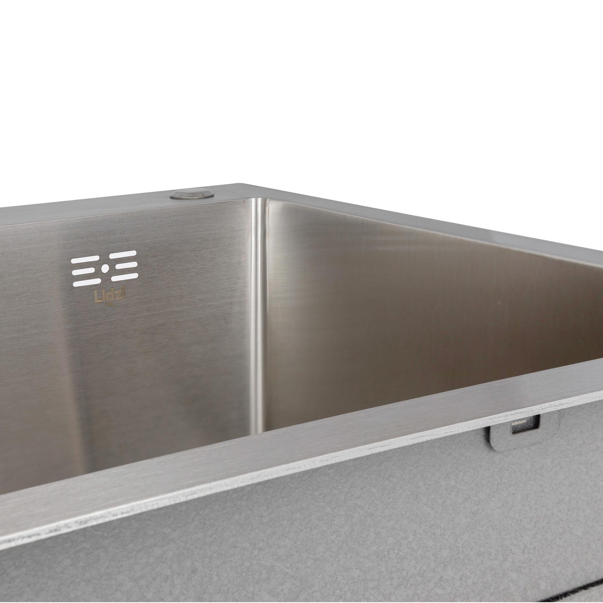 Мийка для кухні інтегрована Lidz Handmade H7849L Brushed Steel крило ліворуч з дозатором 3/1 мм (31022591) - фото 5 Мийка для кухні інтегрована Lidz Handmade H7849L Brushed Steel крило ліворуч з дозатором 3/1 мм (31022591) - фото 5