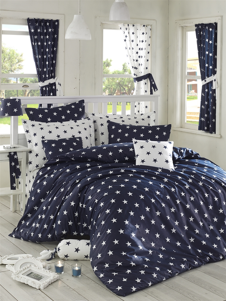 Комплект постельного белья Lighthouse Black night 200х220 см Синий