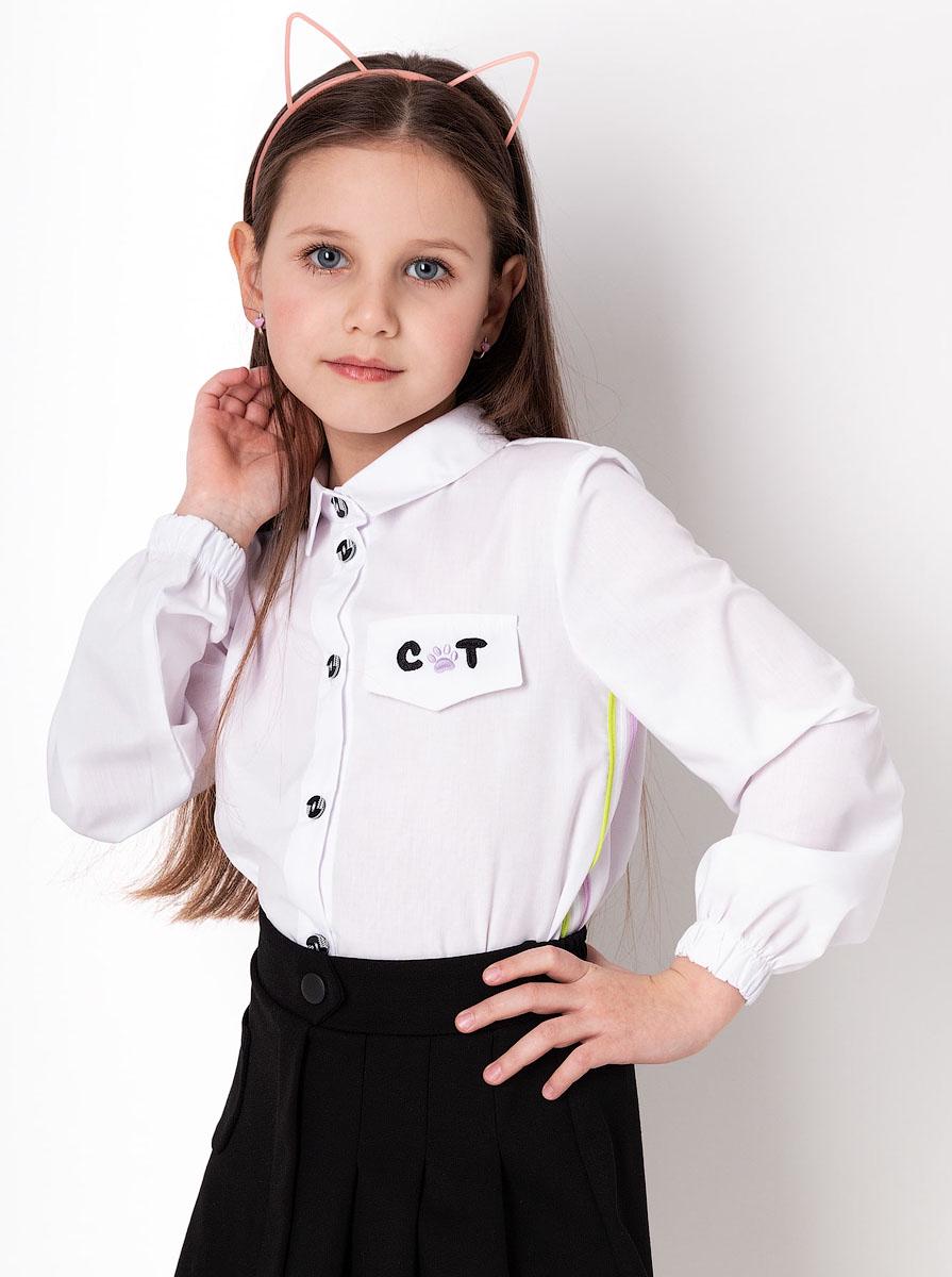 Рубашка для девочки Mevis 4274-03 116 см Белый (100793)