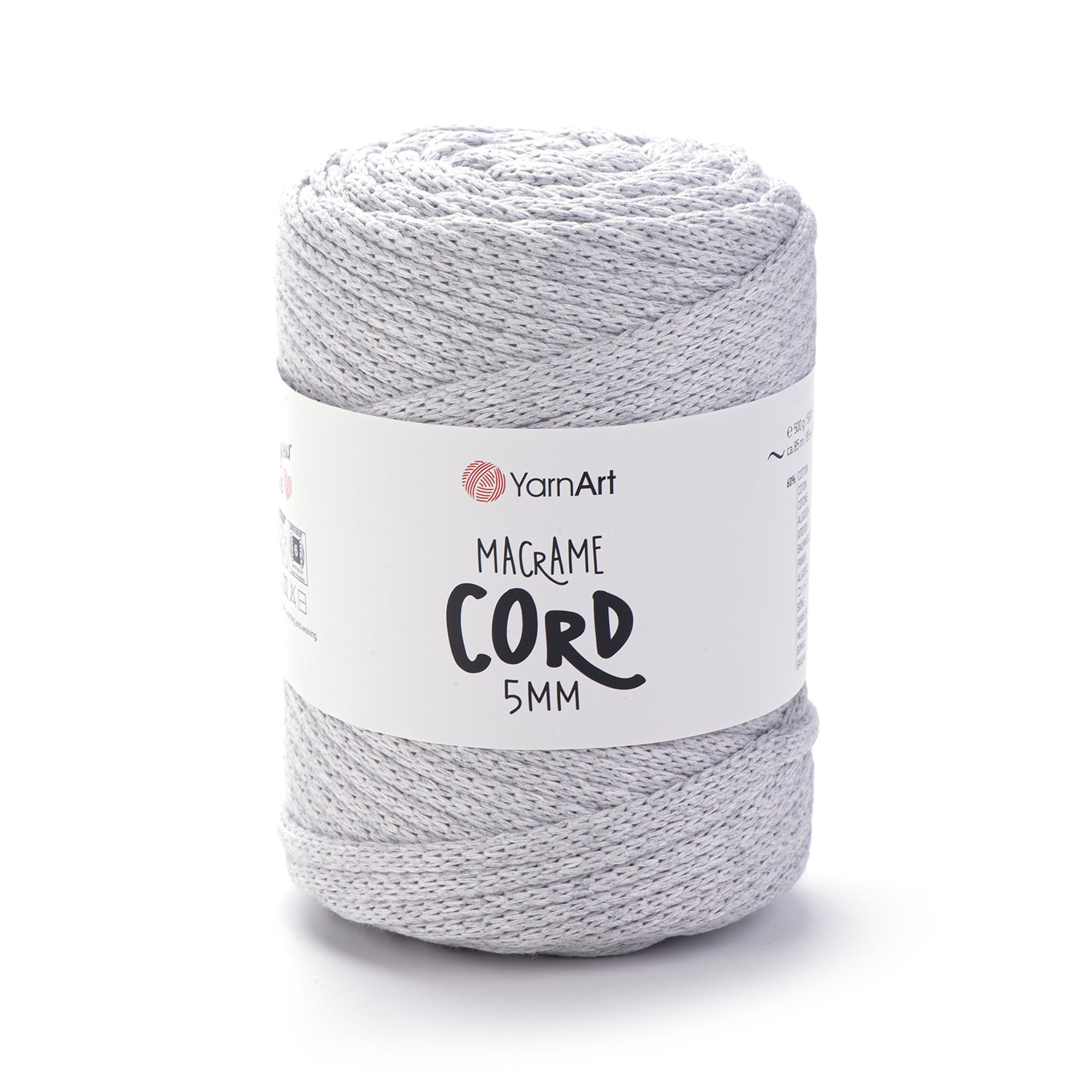 Шнур плетеный Macrame Cord с сердечником 5 мм Светло-серый №756 (1815125775) Шнур плетеный Macrame Cord с сердечником 5 мм Светло-серый №756 (1815125775)