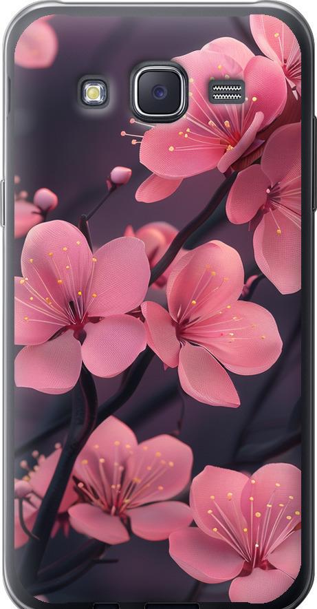 Чехол на Samsung Galaxy J5 (2015) J500H Пурпурная сакура (6075t-100-42517)
