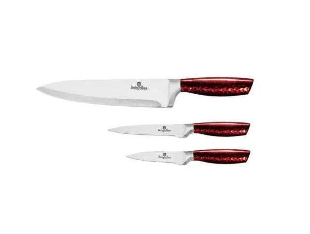 Набір ножів Berlinger Haus Burgundy Metallic Line BH-2464 3 пр. (111832)