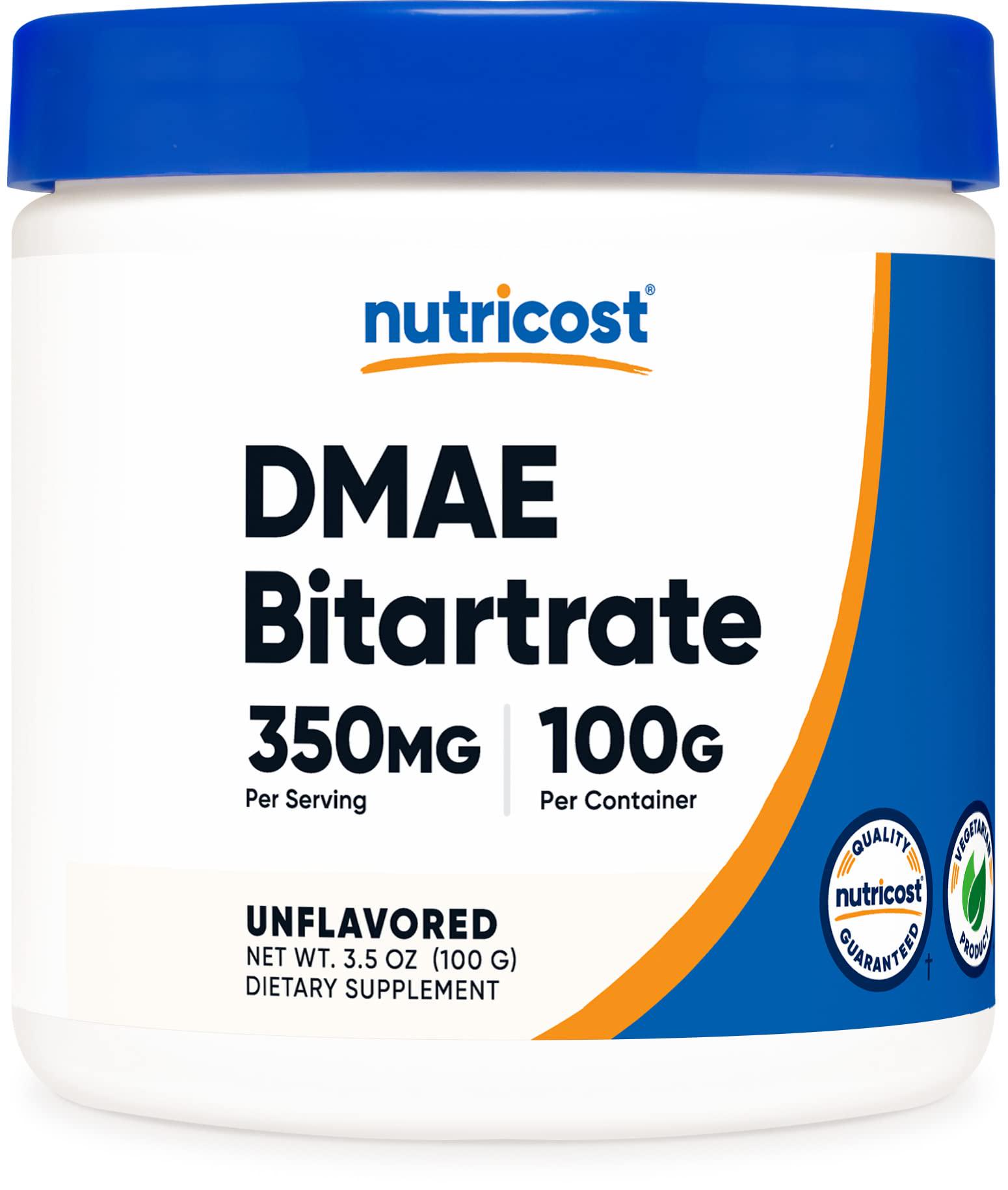 Витамины и минералы Nutricost DMAE Bitartrate Unflavored 350 mg 100 g