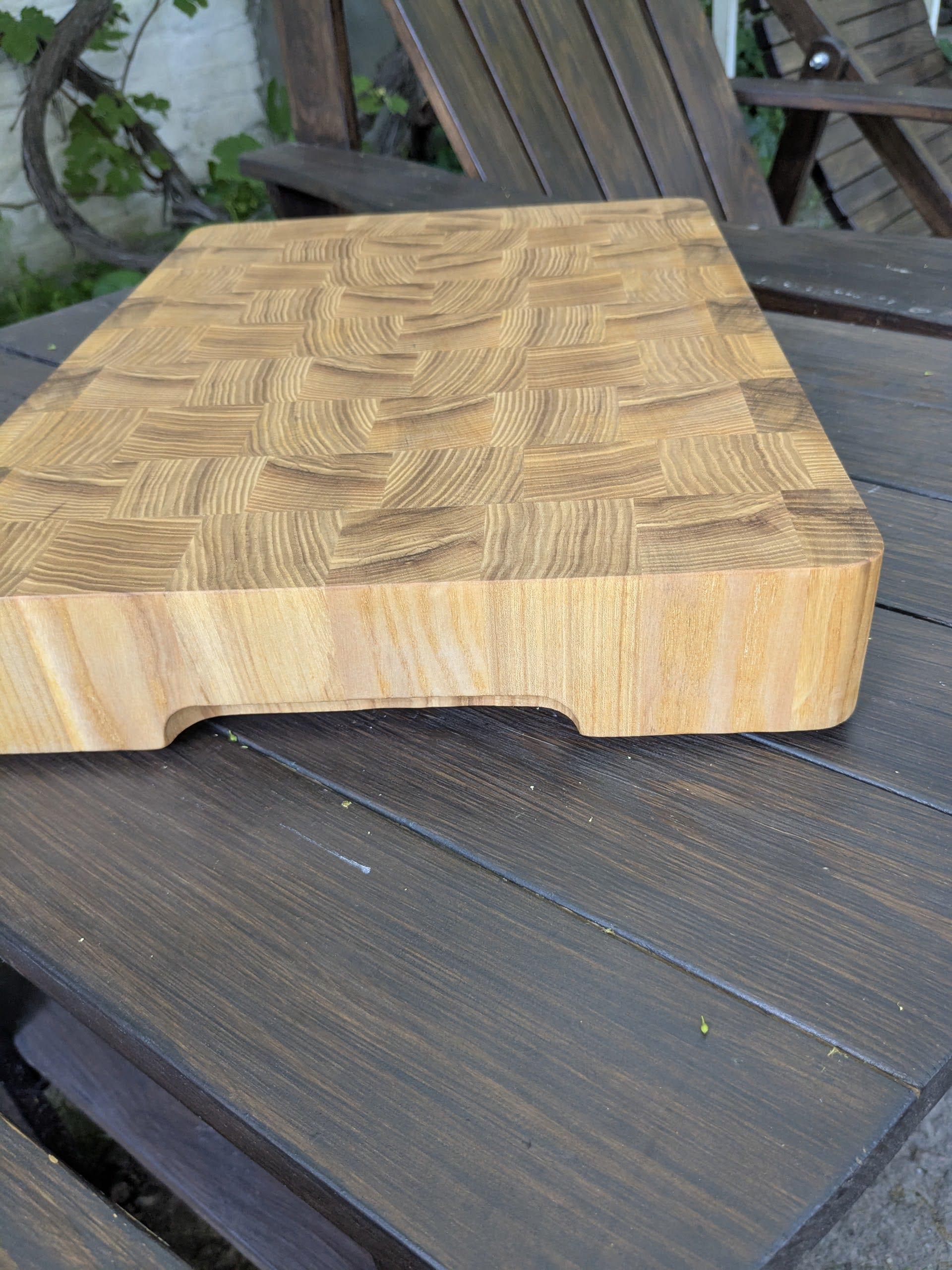 Дошка кухонна торцева для нарізання з гастроємністю з бічними ручками та силіконовими ніжками 400х300х60 мм (BR-002) - фото 10 Дошка кухонна торцева для нарізання з гастроємністю з бічними ручками та силіконовими ніжками 400х300х60 мм (BR-002) - фото 10