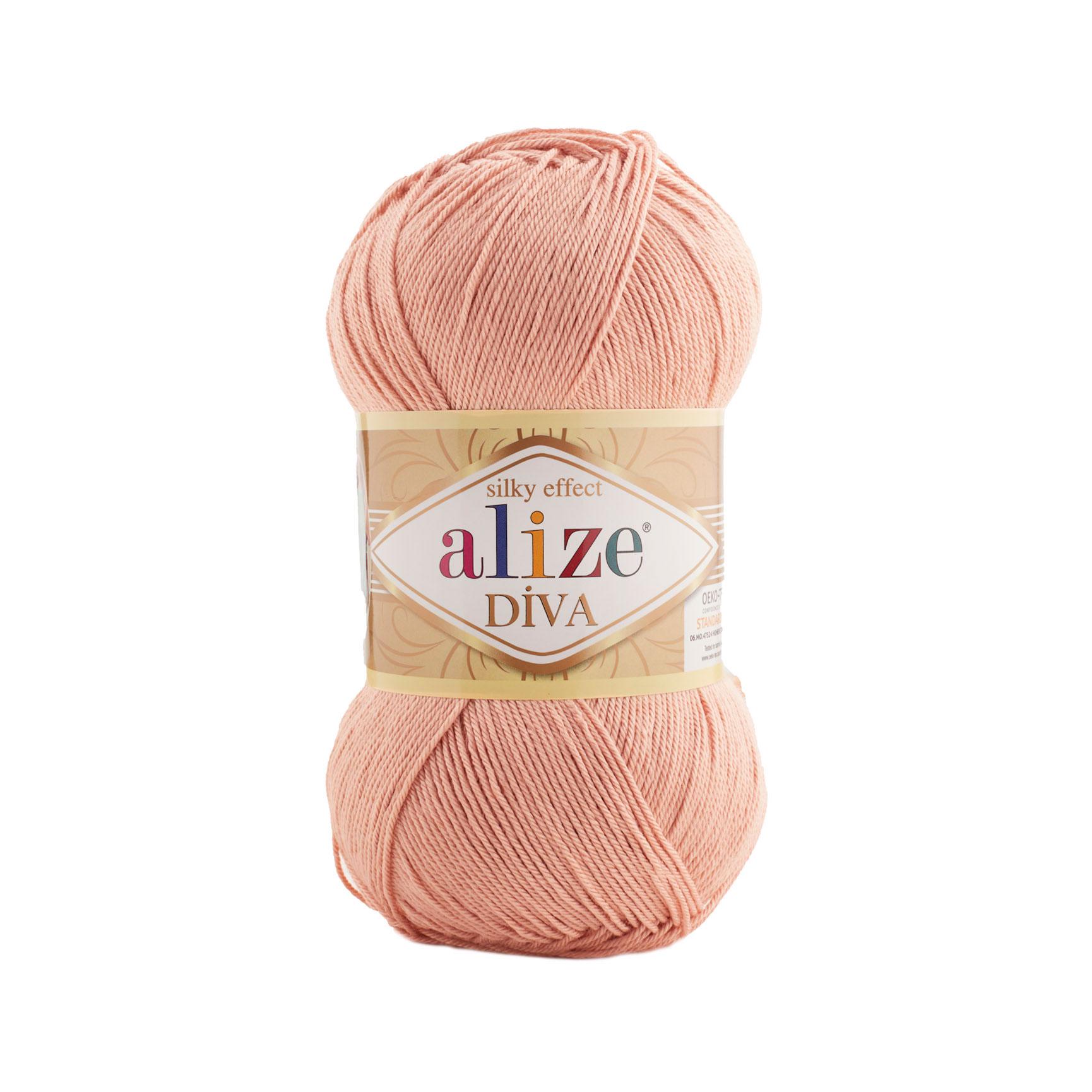 Пряжа Alize Diva 648 пудровий (7520)