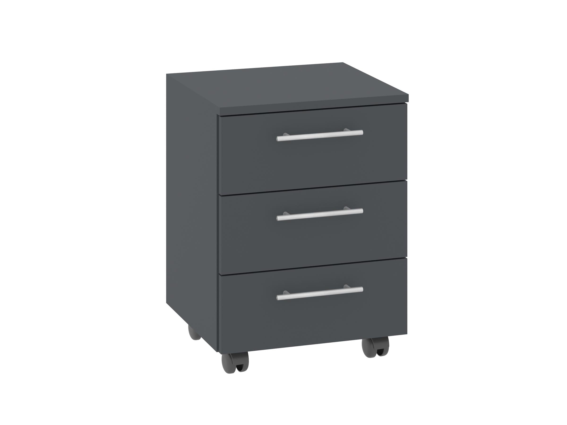 Тумба офисная PEHOTIN ТО-5 40х38х53 см Антрацит (PN-102479)